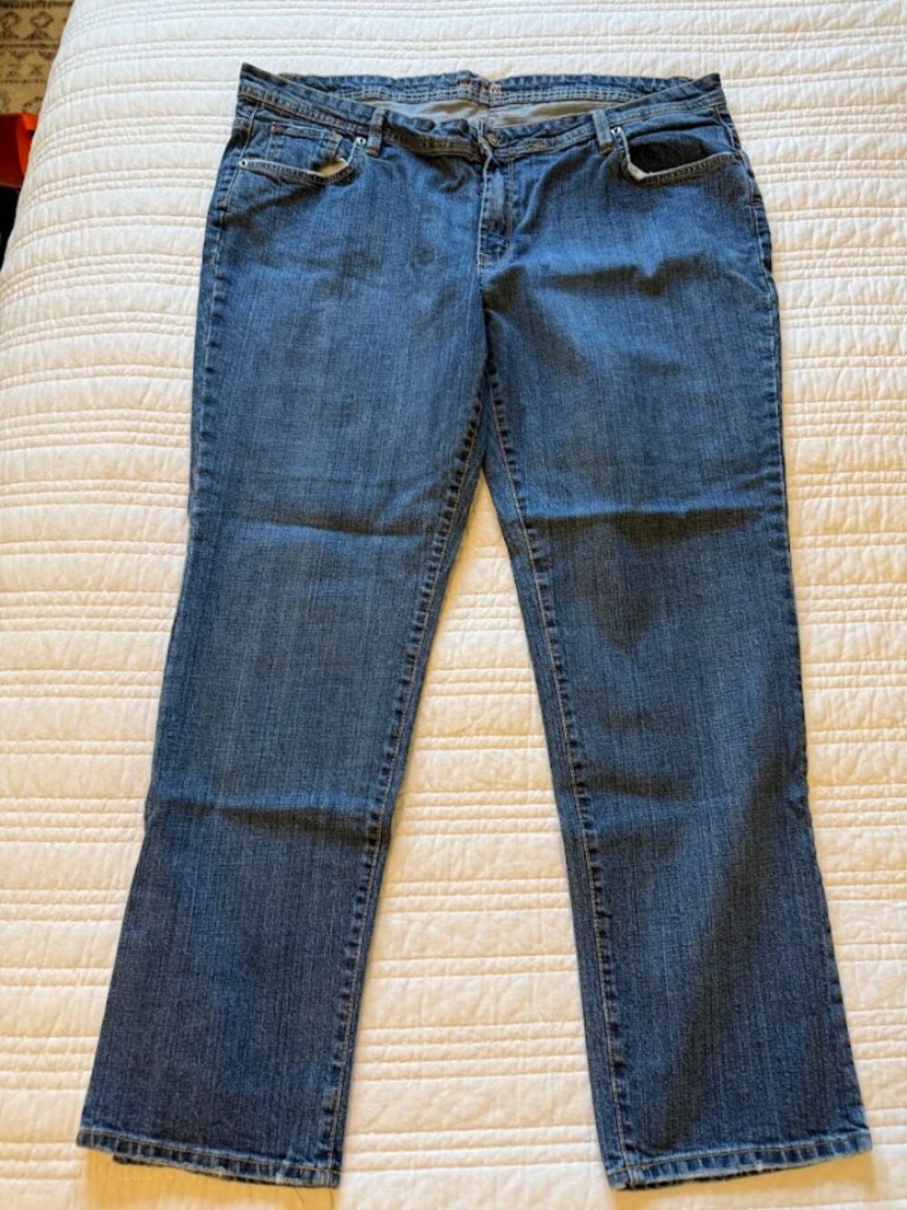 Bitten Sara Jessica Parker Womens 22 R Medium Wash Straight Leg Jean‎ Casual